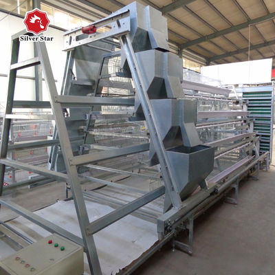 A Type Poultry Battery Layer Chicken Cage System Hot Galvanized Q235 Steel Wire